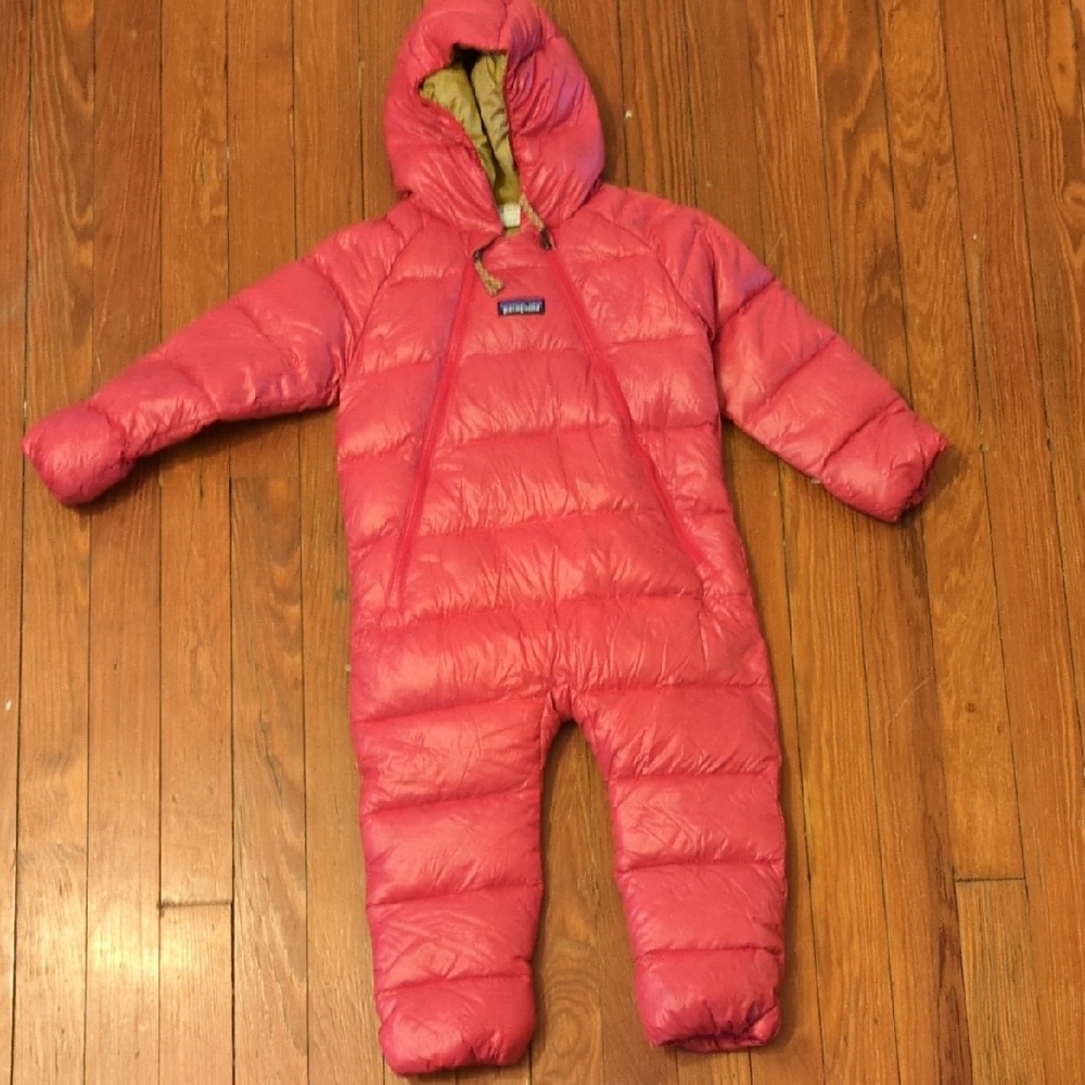 Patagonia Red Infant Puffer Suit 18-24 Months